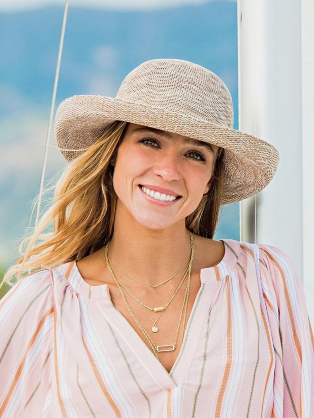 Wallaroo Straw Sun Hat - Natural Beige Women’s Hat